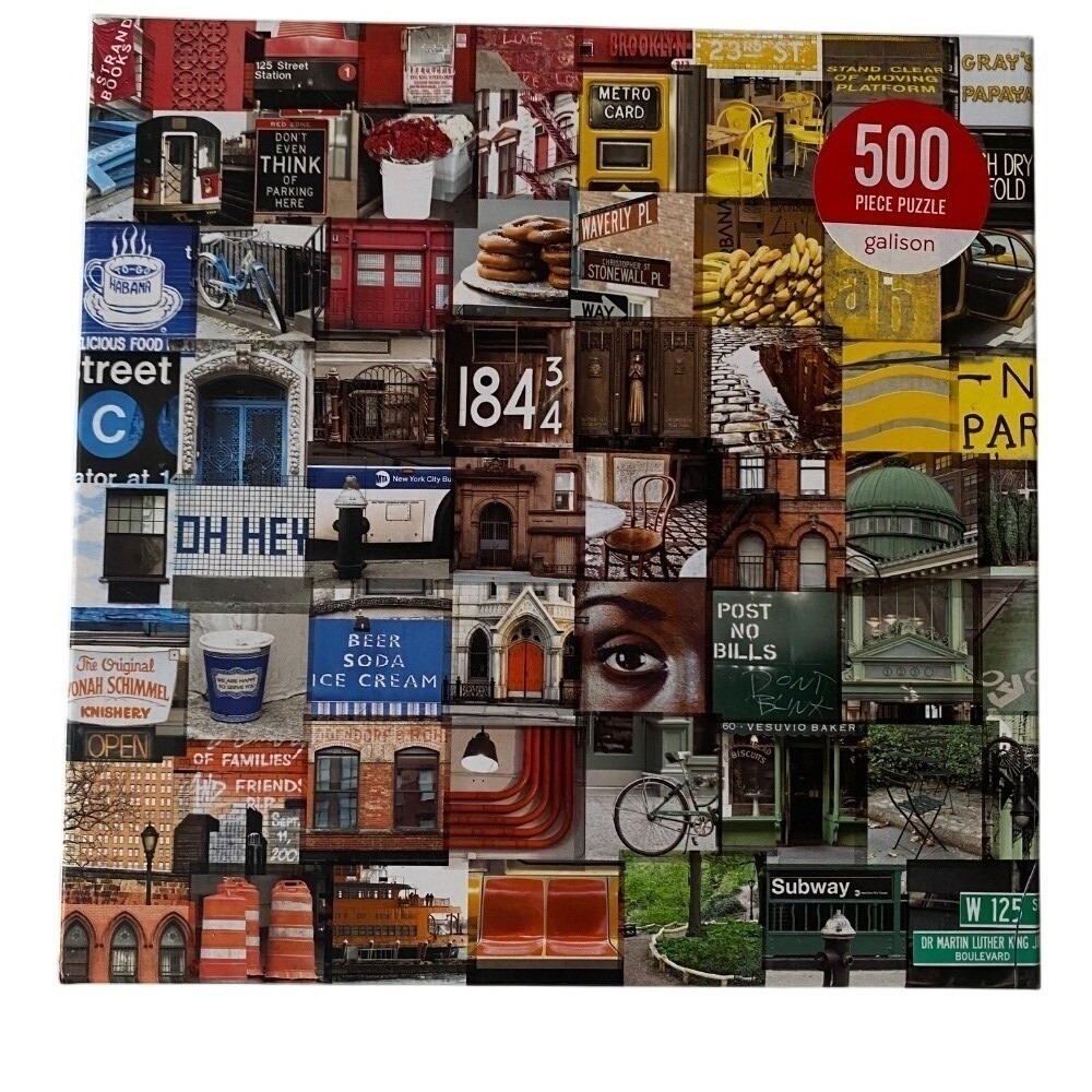 Galison New York in Color 500 Piece Jigsaw Puzzle‎ Adult Kids Family Fun New